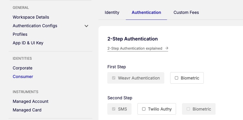 Consumers Authentication